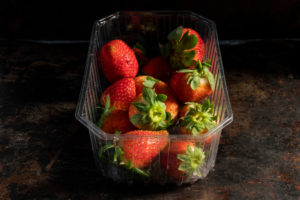 bunch of fresh organic strawberries produced in a bio orchard in the surroundings of Barcelona bunch of fresh organic strawberries produced in a bio orchard in the surroundings of Barcelona